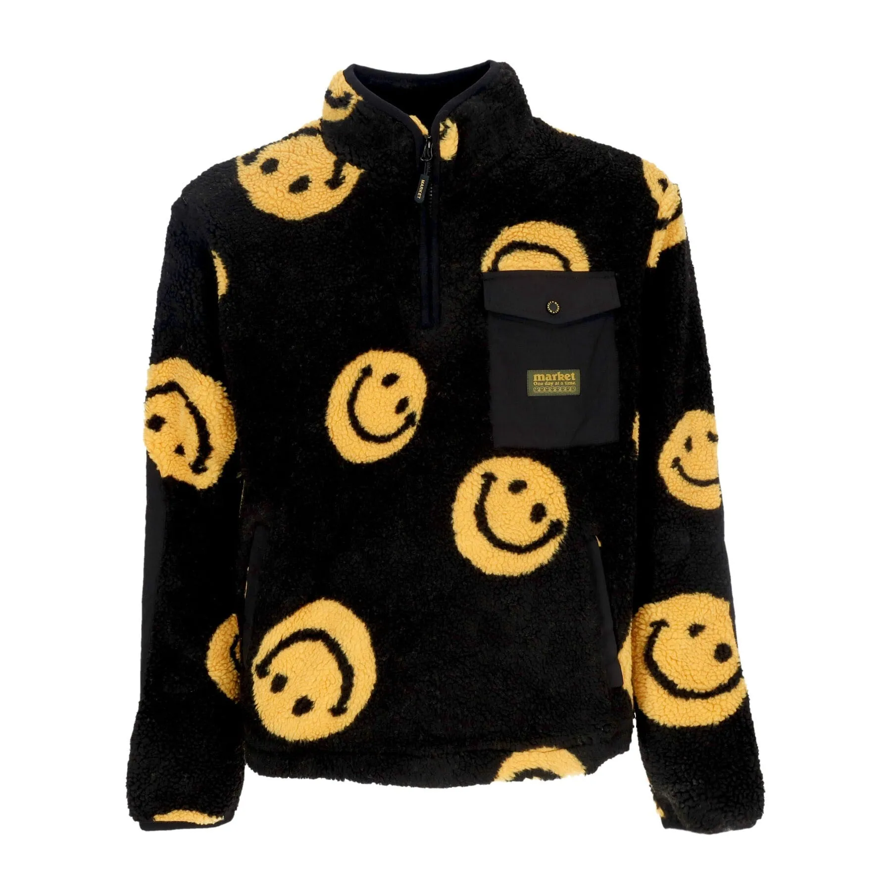 All Over Print Jacket X Smiley Black