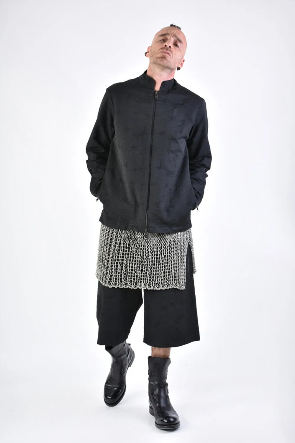 Black Jacquard Cotton Jacket 3M LM150 Regular