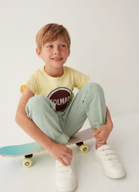 Cotton T-shirt with Maxi Colmar Logo