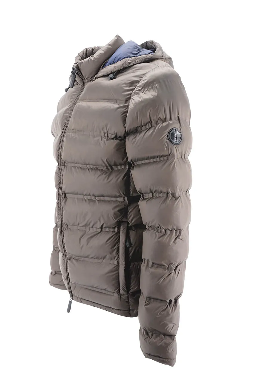 Down Jacket in Brown