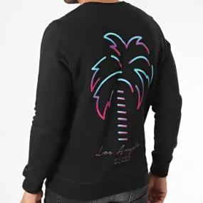 Felpa Girocollo Nero Vice City Los Angeles