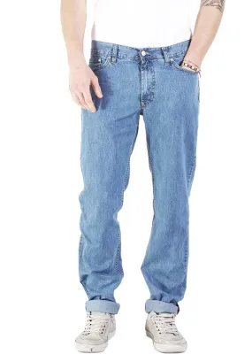 Jeans baggy PER UOMO lavaggio blu chiaro (super stone wash)